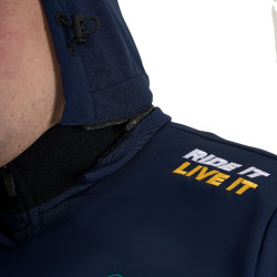 Casaco Softshell masculino Equestro New Style Multilogo Blazer marinho Azul-marinho