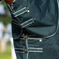 Manta de paddock Imperial Riding Basic com pescoço removível 300 g Vermelho profundo