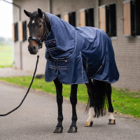 Capa de paddock Imperial Riding Basic com pescoço removível 400 g Marinho Azul-marinho Capa de paddock Imperial Riding Basic com pescoço removível 400 g Marinho Azul-marinho