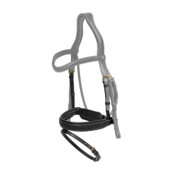 Muserola média entrançada com fecho pull-back Dy'on Preto