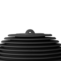 Bola de Proteção para Longe e Parede Pro Grooming Deluxe da Kentucky em Borracha Preto