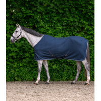 Manta polar econômica Waldhausen com tiras cruzadas Preto