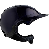 Capacete de equitação Naca Gravity XP Preto ônix brilhante / ouro rosa