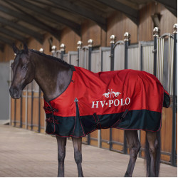 Manta de paddock HV Polo Essential 200g 600D Rosa vermelha Manta de paddock HV Polo Essential 200g 600D Rosa vermelha
