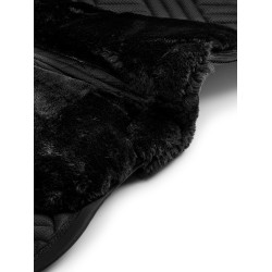 Sela Equestrian Stockholm Jumping com falso pelo de carneiro Crystal Preto Sela Equestrian Stockholm Jumping com falso pelo de carneiro Crystal Preto