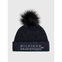 Gorro com pompom Tommy Hilfiger Equestrian Ottawa Céu do deserto Azul