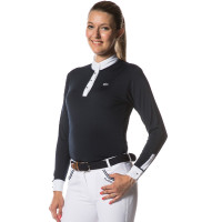 Polo Candiba femme ML Flags & Cup Gris Polo Candiba femme ML Flags & Cup Gris