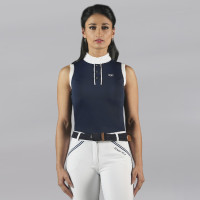 Polo CANDIBA feminino sem mangas Flags & Cup Azul-marinho Polo CANDIBA feminino sem mangas Flags & Cup Azul-marinho