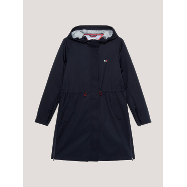 Impermeável comprido Tommy Hilfiger Equestrian Washington Céu do deserto Azul Impermeável comprido Tommy Hilfiger Equestrian Washington Céu do deserto Azul