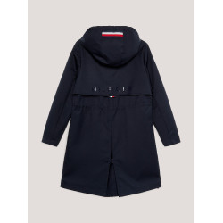 Impermeável comprido Tommy Hilfiger Equestrian Washington Céu do deserto Azul Impermeável comprido Tommy Hilfiger Equestrian Washington Céu do deserto Azul