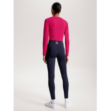 Legging de equitação Tommy Hilfiger Equestrian Rome feminino full grip Céu do deserto Azul Legging de equitação Tommy Hilfiger Equestrian Rome feminino full grip Céu do deserto Azul