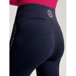 Legging de equitação Tommy Hilfiger Equestrian Rome feminino full grip Céu do deserto Azul Legging de equitação Tommy Hilfiger Equestrian Rome feminino full grip Céu do deserto Azul