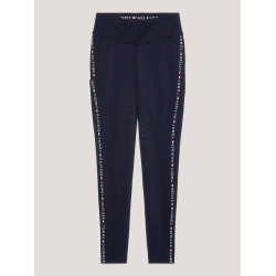 Legging de equitação Tommy Hilfiger Equestrian Rome feminino full grip Céu do deserto Azul Legging de equitação Tommy Hilfiger Equestrian Rome feminino full grip Céu do deserto Azul