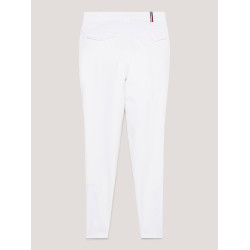 Calças de equitação Tommy Hilfiger Equestrian todas as estações Geneva com grip nos joelhos para homem Branco óptico