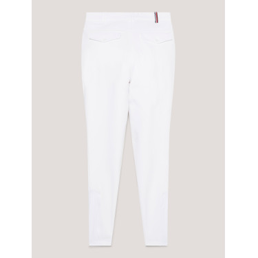 Calças de equitação Tommy Hilfiger Equestrian todas as estações Geneva com grip nos joelhos para homem Branco óptico