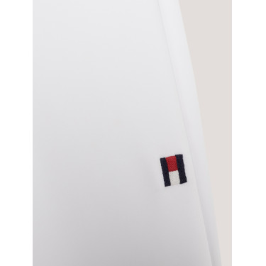 Calças de equitação Tommy Hilfiger Equestrian todas as estações Geneva com grip nos joelhos para homem Branco óptico