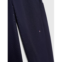 Calças Tommy Hilfiger Equestrian Hudson Hybrid full grip mulher Céu do deserto Azul Calças Tommy Hilfiger Equestrian Hudson Hybrid full grip mulher Céu do deserto Azul