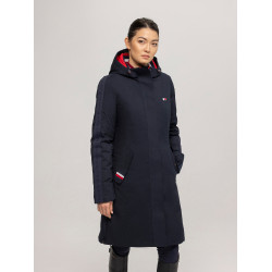 Parka longa Tommy Hilfiger Equestrian Oregon mulher Céu do deserto Azul Parka longa Tommy Hilfiger Equestrian Oregon mulher Céu do deserto Azul