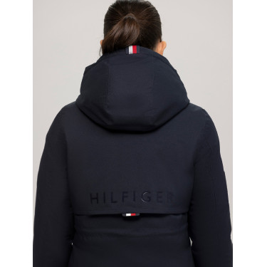 Parka longa Tommy Hilfiger Equestrian Oregon mulher Céu do deserto Azul Parka longa Tommy Hilfiger Equestrian Oregon mulher Céu do deserto Azul