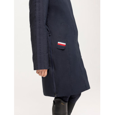 Parka longa Tommy Hilfiger Equestrian Oregon mulher Céu do deserto Azul Parka longa Tommy Hilfiger Equestrian Oregon mulher Céu do deserto Azul