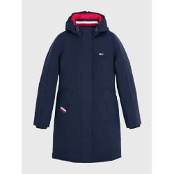 Parka longa Tommy Hilfiger Equestrian Oregon mulher Céu do deserto Azul Parka longa Tommy Hilfiger Equestrian Oregon mulher Céu do deserto Azul