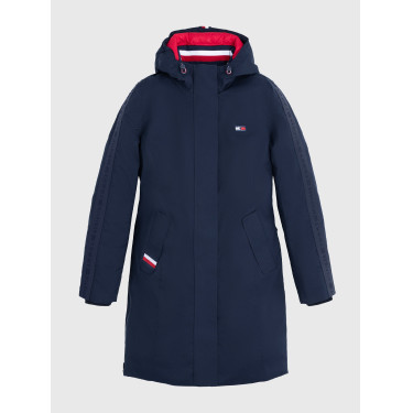 Parka longa Tommy Hilfiger Equestrian Oregon mulher Céu do deserto Azul Parka longa Tommy Hilfiger Equestrian Oregon mulher Céu do deserto Azul
