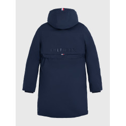 Parka longa Tommy Hilfiger Equestrian Oregon mulher Céu do deserto Azul Parka longa Tommy Hilfiger Equestrian Oregon mulher Céu do deserto Azul