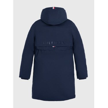 Parka longa Tommy Hilfiger Equestrian Oregon mulher Céu do deserto Azul Parka longa Tommy Hilfiger Equestrian Oregon mulher Céu do deserto Azul