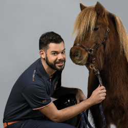 Polo masculino MEXICO Flags & Cup Azul-marinho