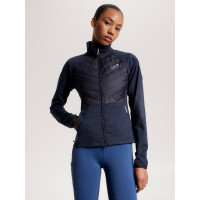 Casaco térmico híbrido Tommy Hilfiger Equestrian feminino Céu do deserto Azul