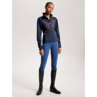 Casaco térmico híbrido Tommy Hilfiger Equestrian feminino Céu do deserto Azul