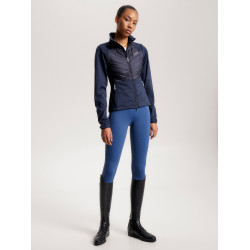Casaco térmico híbrido Tommy Hilfiger Equestrian feminino Céu do deserto Azul Casaco térmico híbrido Tommy Hilfiger Equestrian feminino Céu do deserto Azul