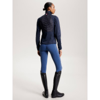 Casaco térmico híbrido Tommy Hilfiger Equestrian feminino Céu do deserto Azul