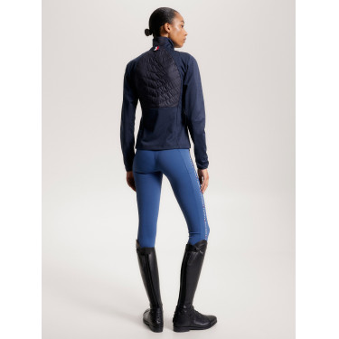 Casaco térmico híbrido Tommy Hilfiger Equestrian feminino Céu do deserto Azul Casaco térmico híbrido Tommy Hilfiger Equestrian feminino Céu do deserto Azul