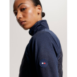 Casaco térmico híbrido Tommy Hilfiger Equestrian feminino Céu do deserto Azul Casaco térmico híbrido Tommy Hilfiger Equestrian feminino Céu do deserto Azul