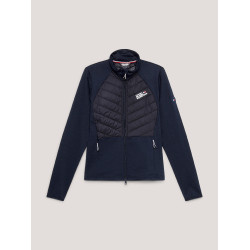 Casaco térmico híbrido Tommy Hilfiger Equestrian feminino Céu do deserto Azul Casaco térmico híbrido Tommy Hilfiger Equestrian feminino Céu do deserto Azul