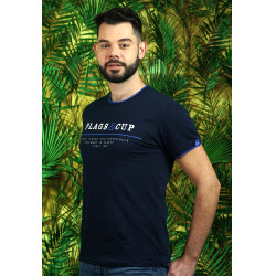 Camiseta masculina TIAPARO Flags & Cup