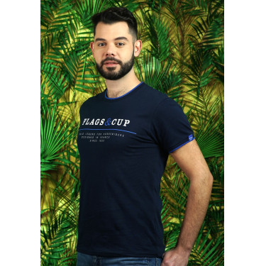 Camiseta masculina TIAPARO Flags & Cup