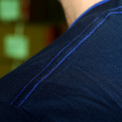 Camiseta masculina TIAPARO Flags & Cup Azul-marinho