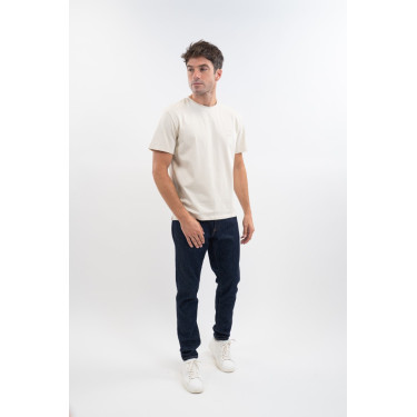 T-shirt SG x Harcour Lucky de mangas curtas Linho Bege T-shirt SG x Harcour Lucky de mangas curtas Linho Bege