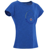T-shirt infantil EQUITHÈME “Claire” Azul Mônaco