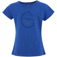 T-shirt infantil EQUITHÈME “Claire” Azul Mônaco