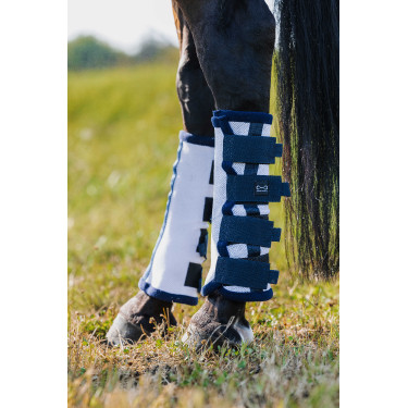 Polainas anti-moscas Riding World em conjunto de 4 Branco