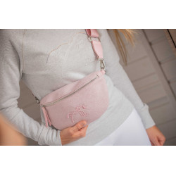 Bolsa de cintura Pénélope Chevron Rosa