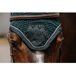 Boné antimosca Equithème Brocart Verde escuro Boné antimosca Equithème Brocart Verde escuro