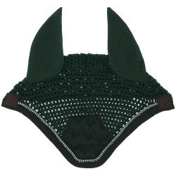 Boné antimosca Equithème Brocart Verde escuro Boné antimosca Equithème Brocart Verde escuro