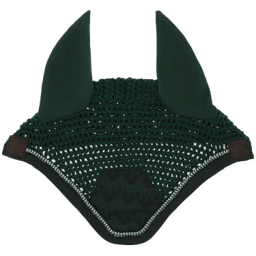Boné antimosca Equithème Brocart Verde escuro Boné antimosca Equithème Brocart Verde escuro
