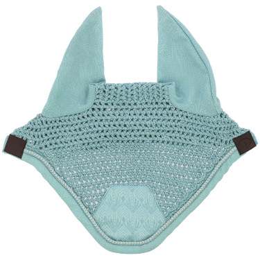 Boné antimosca Equithème Brocart Azul céu Boné antimosca Equithème Brocart Azul céu