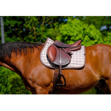 Almofada de sela Equithème Chic Castanho