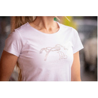 T-shirt Pénélope Iconic Strass Branco